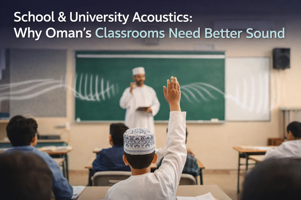 School & University Acoustics Why Oman's Classrooms Need Better Sound