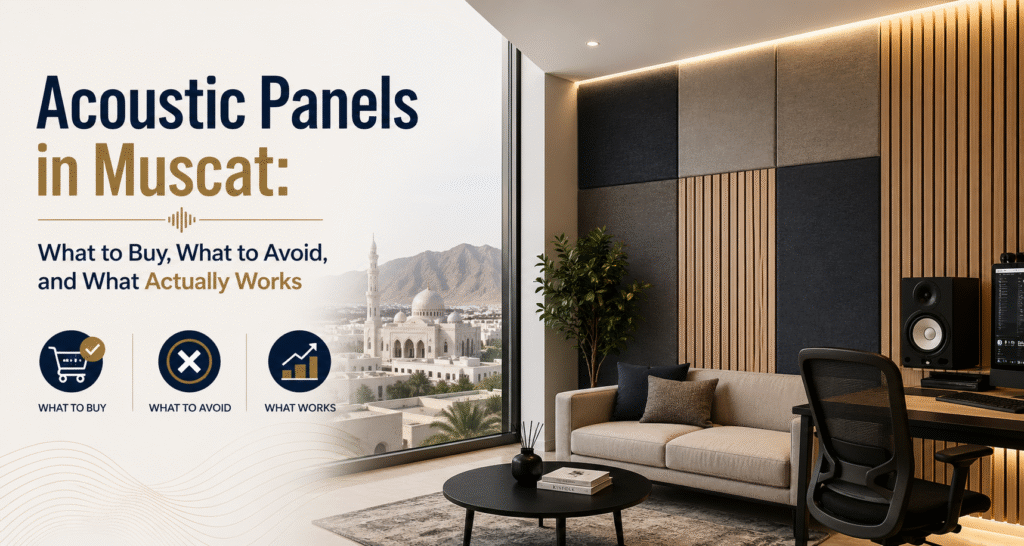 Acoustic panels for modern Muscat interiors
