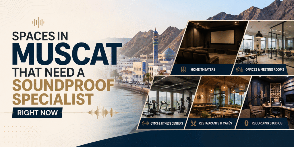 Spaces in Muscat That Need a Soundproof Specialist