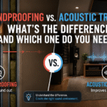 Soundproofing vs acoustic treatment explained