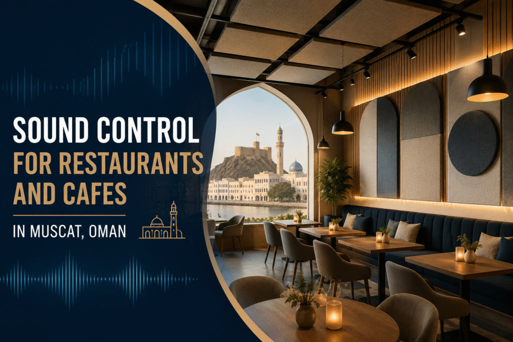 Sound control for cafes in Muscat